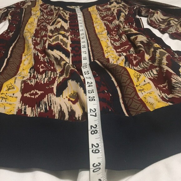 Pink Owl dress Womens Medium Brown mix print shift lined Abstract Graphic - Picture 7 of 7